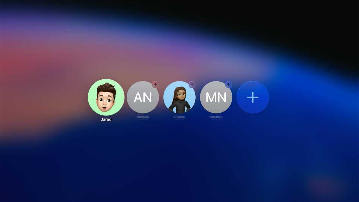 شاشة اختيار ملف تعريف TVOS 26