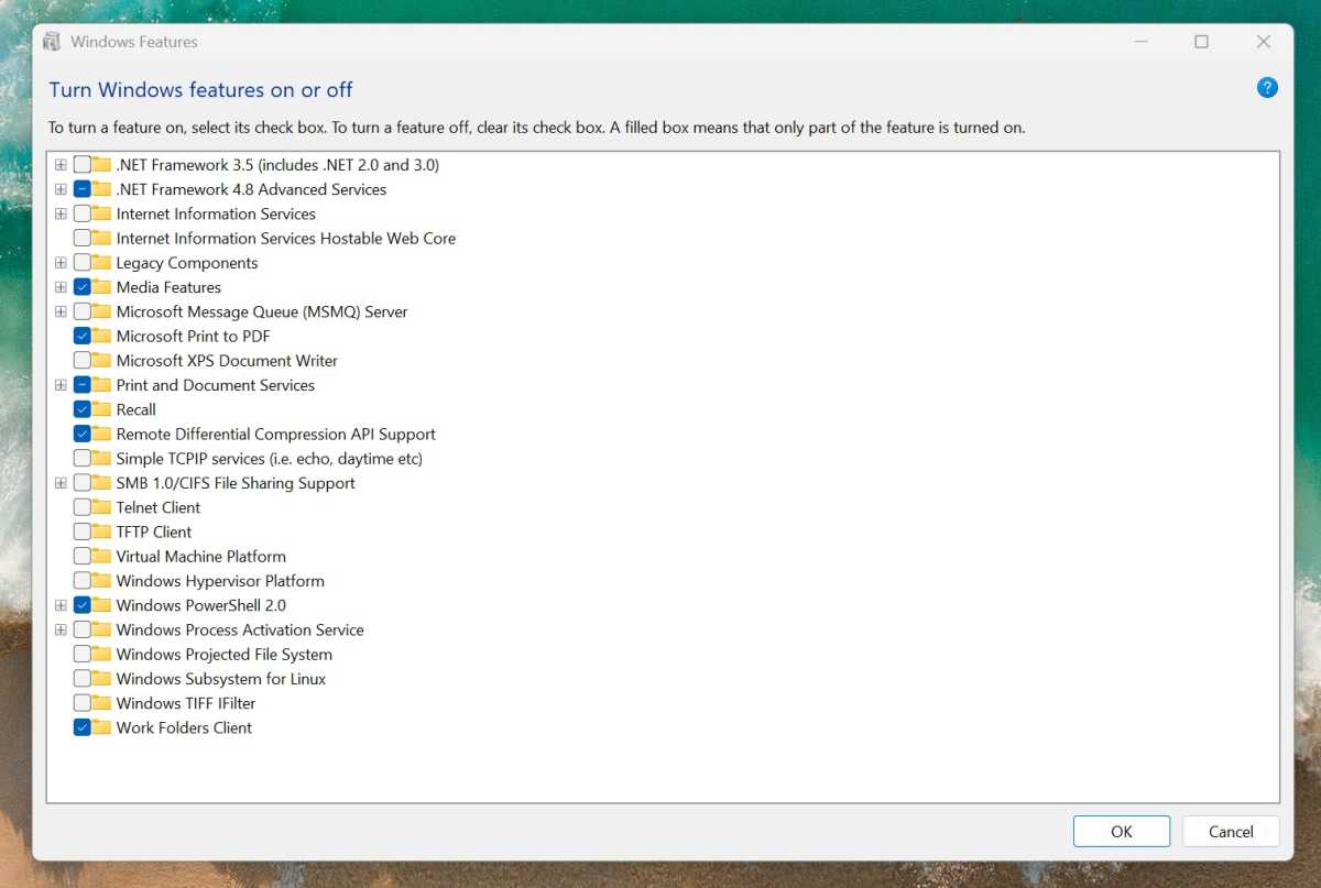 تتذكر Microsoft كيفية إزالة ميزات Windows