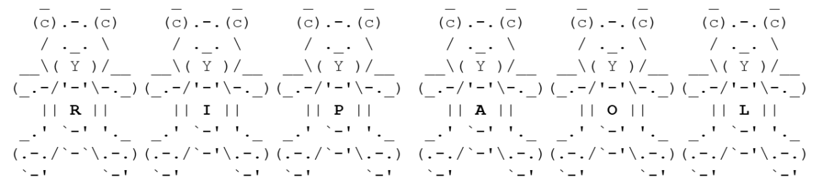 تكريم ASCII ART لموت AOL DIALP