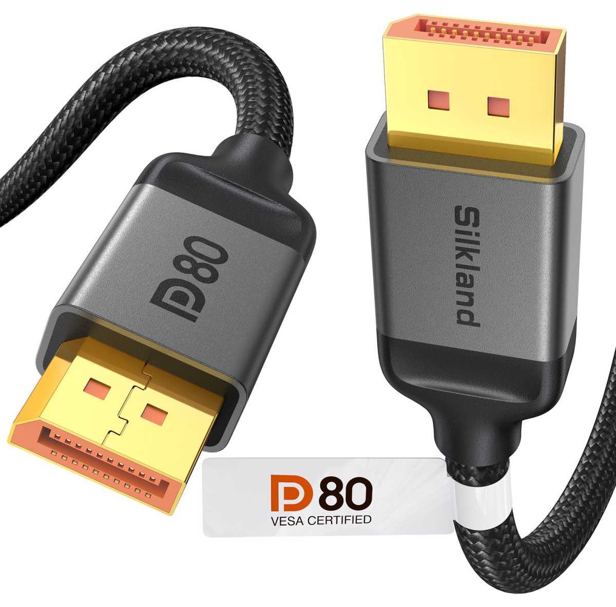 Silkland 80 جيجابت في الثانية Displayport 2 1 كابل Vesa معتمد