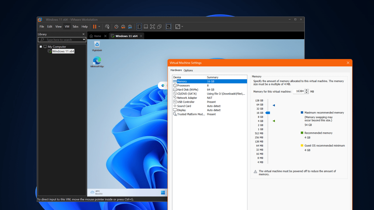 محطة عمل VMware 17