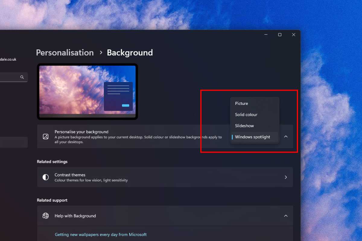 إعداد نظام التشغيل Windows 11 لتعطيل شاشة القفل ولقطات إعلانات الخلفية