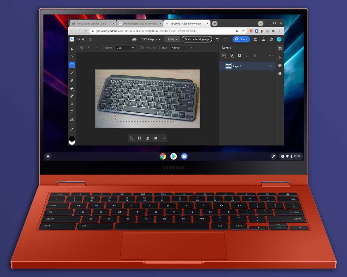 Chromebook تشغيل Photoshop