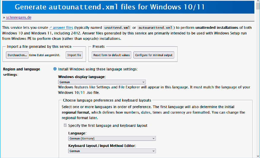 Mithilfe eines غير المولودين غير المراقبون im internet konfigurieren sie einen usb-stick So ، dass Windows 11 Mit Allen Wunschvorgaben Automatisch Ohne Jede Bestätigung Installiert Wird.