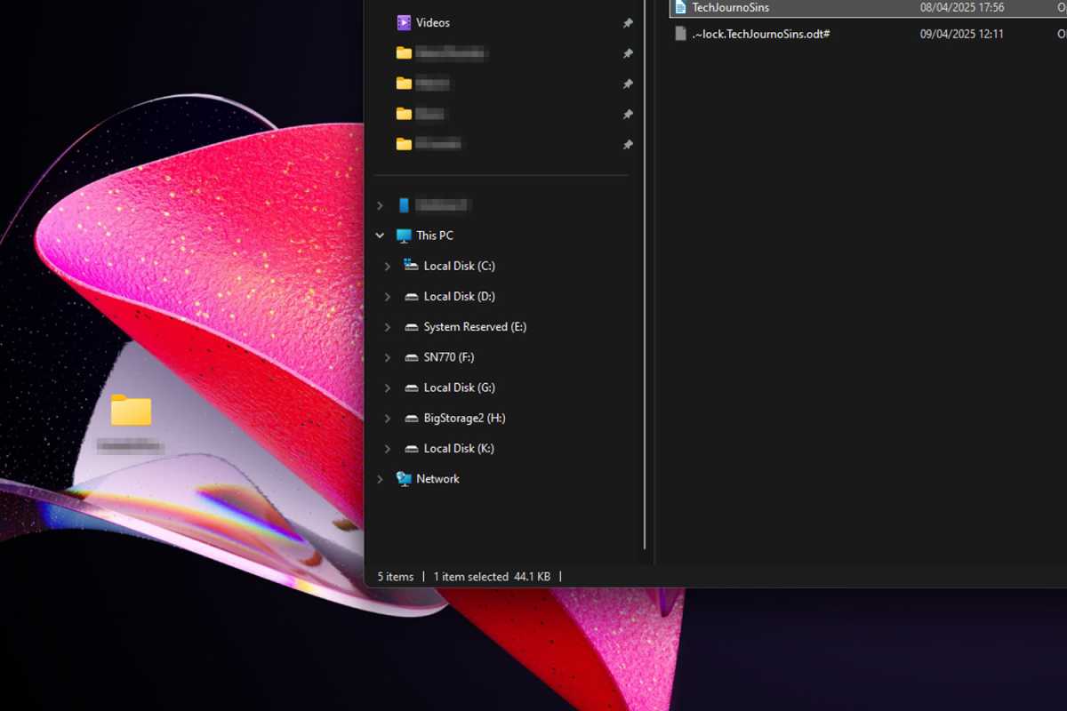 الكثير من محركات الأقراص الصلبة كلما قمت بإعادة تثبيت لقطة شاشة Windows