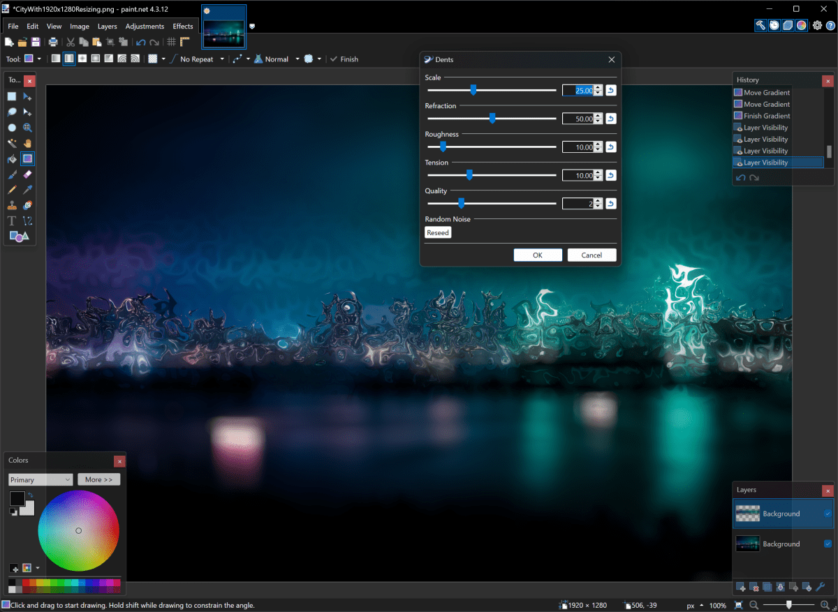 paint.net لقطة الشاشة