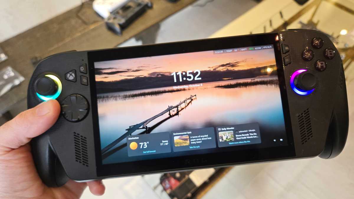 صفحة تسجيل الدخول إلى Asus ROG Xbox Ally X