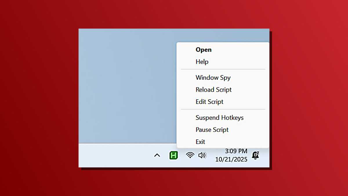إعادة تحميل البرنامج النصي AutoHotkey الذي تم إنشاؤه بواسطة الذكاء الاصطناعي