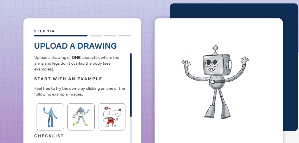 يقوم هذا الموقع بتحريك الشخصيات المرسومة بخط اليد في ثوانٍ