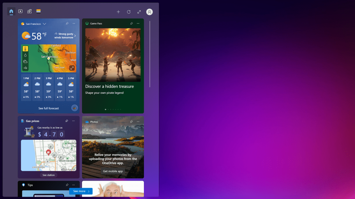 ميزة Windows 11 - الأدوات