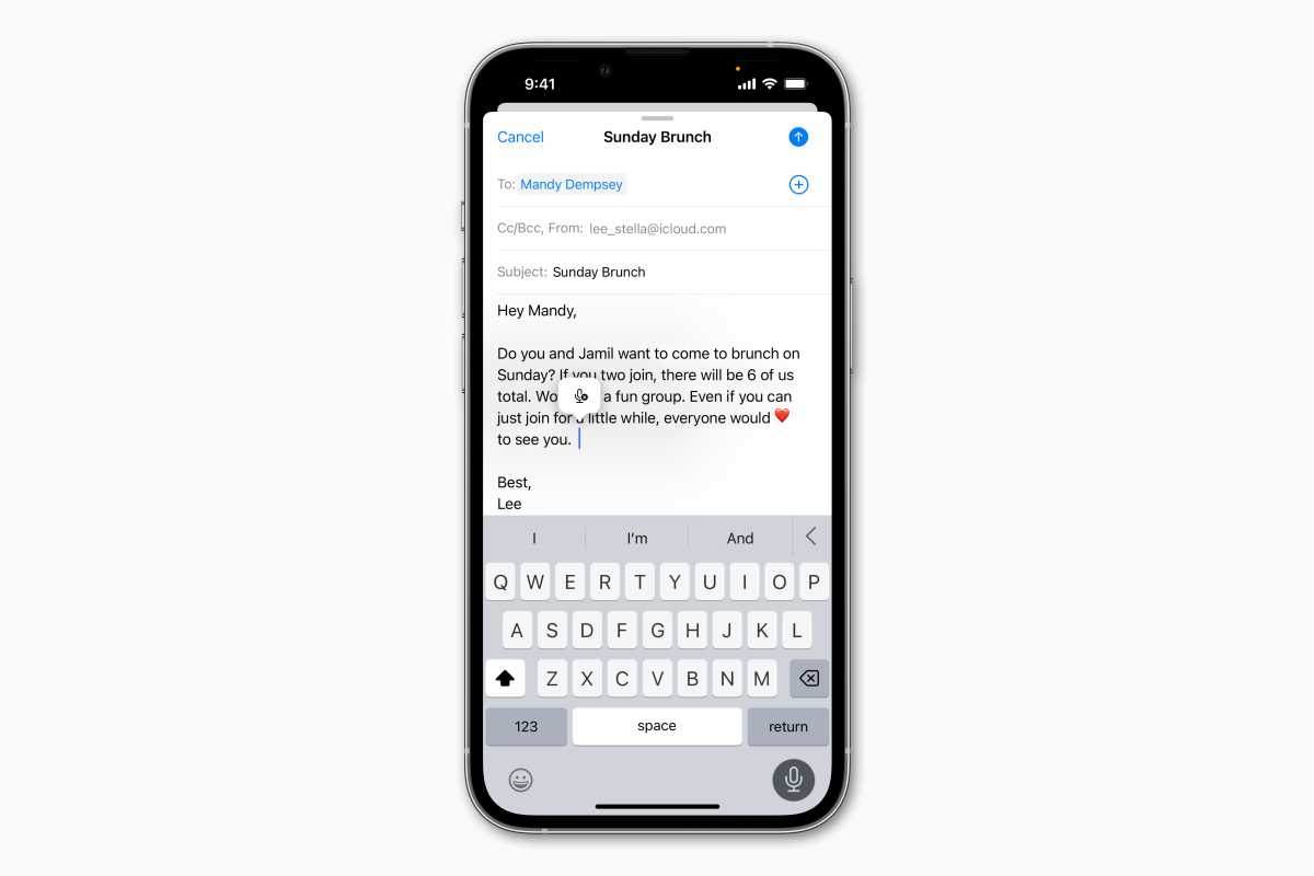 ios16 الإملاء
