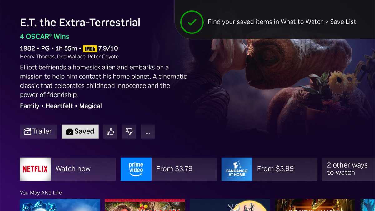 صفحة Roku لـ ET، تتم إضافتها إلى قائمة الحفظ