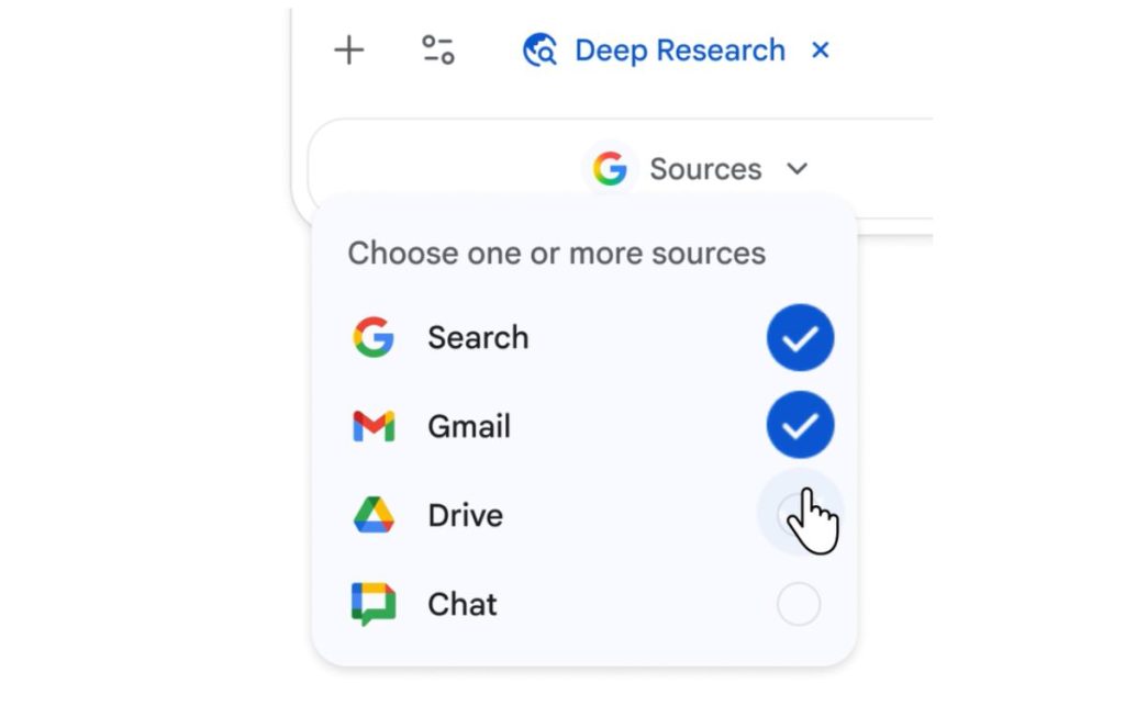 ميزة البحث العميق في Gemini تنقّب في Gmail و Drive لصياغة تحليلات احترافية