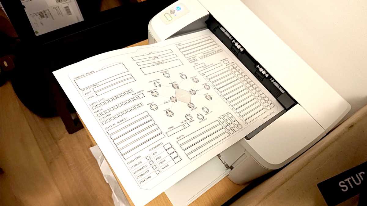 نتيجة طباعة طابعة HP LaserJet M110w