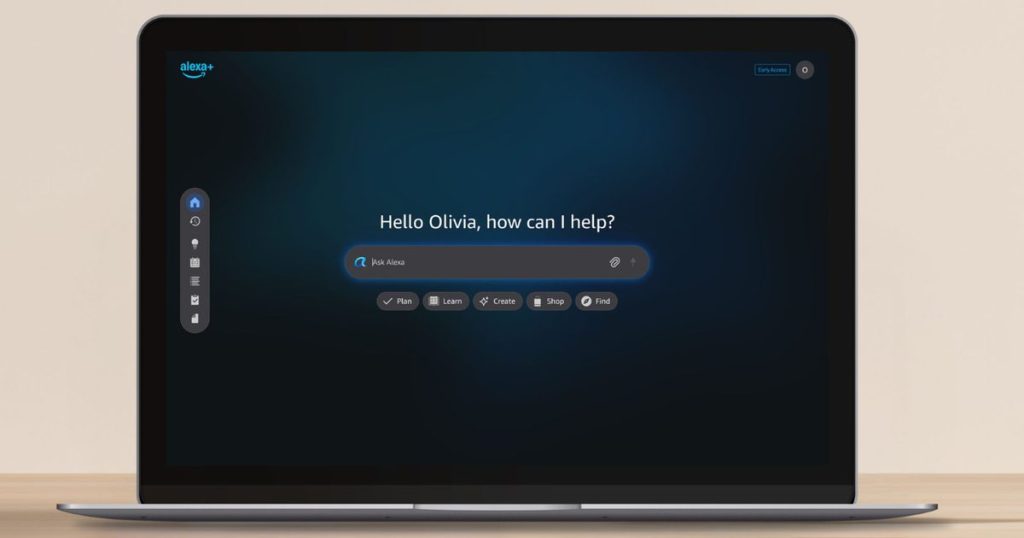 أصبحت خدمة “أليكسا بلس” متاحة الآن على الويب لتخطيط الوجبات وطلب البقالة.