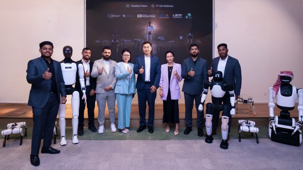 فاراداي فيوتشر توقّع اتفاقيات تعاون استراتيجي مع ستة شركاء إقليميين لتعزيز التسويق التجاري لروبوتات الذكاء الاصطناعي المتجسّد في منطقة الشرق الأوسط